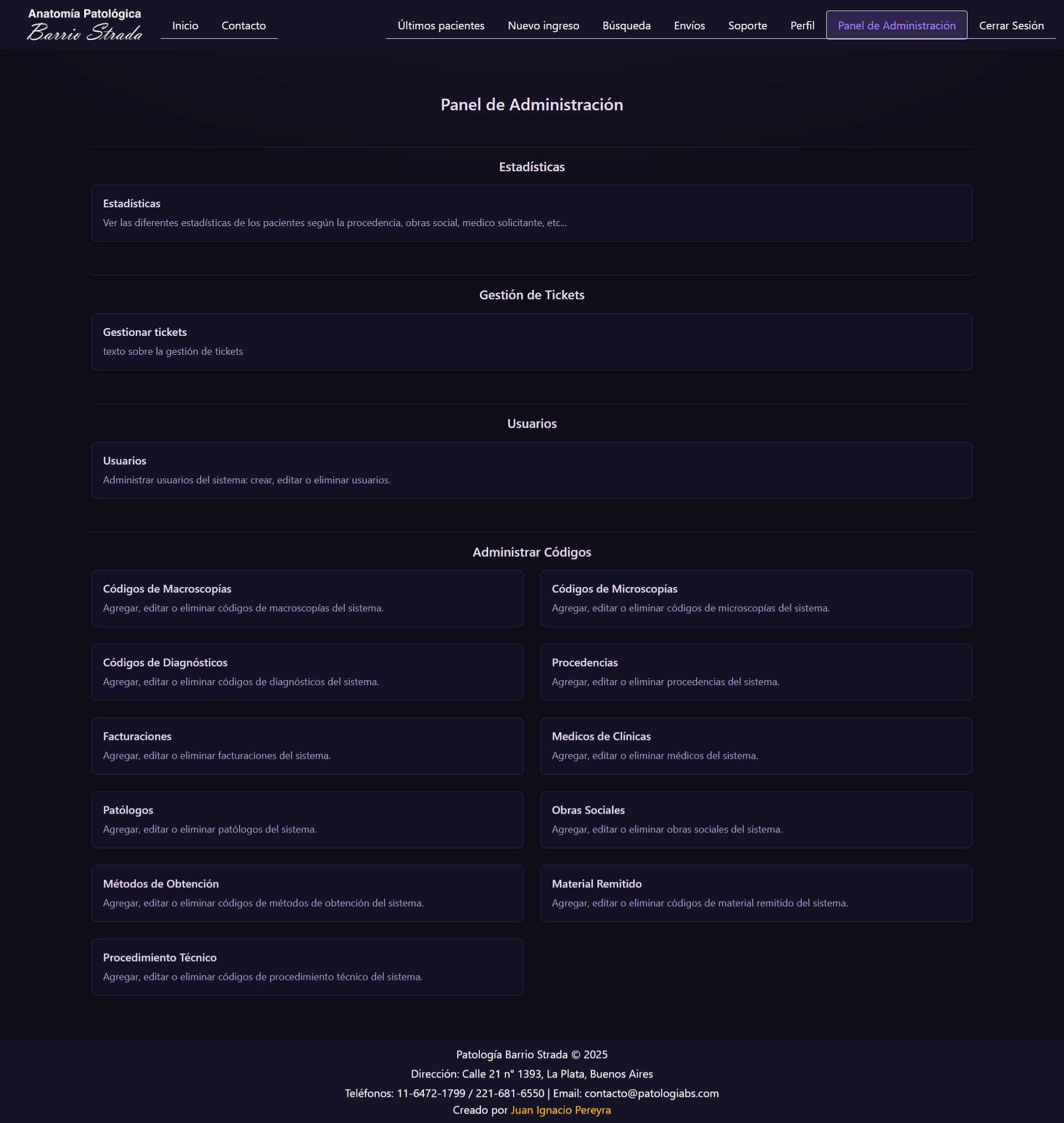 Imagen del proyecto Anatomía Patológica Barrio Strada