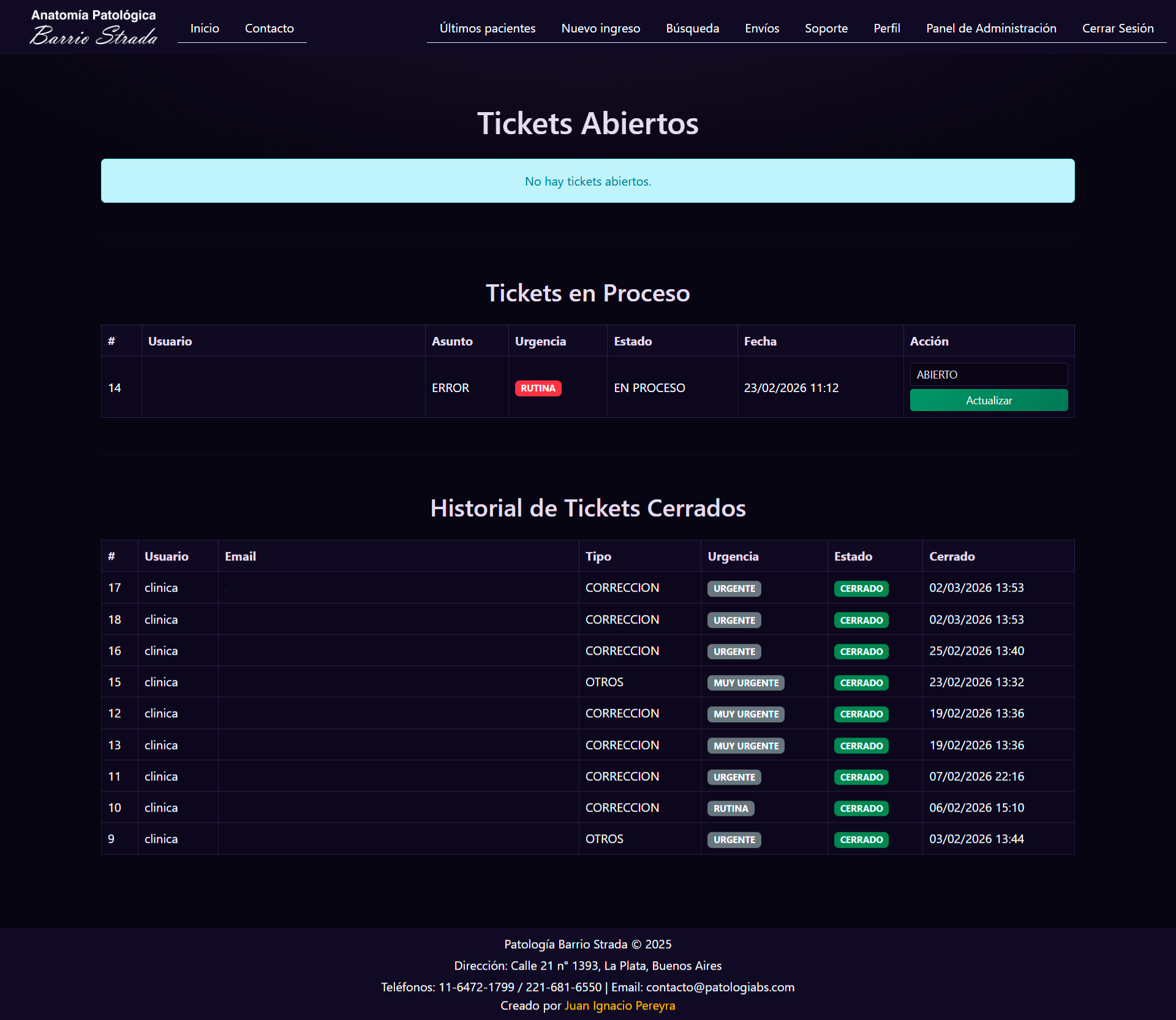 Imagen del proyecto Anatomía Patológica Barrio Strada