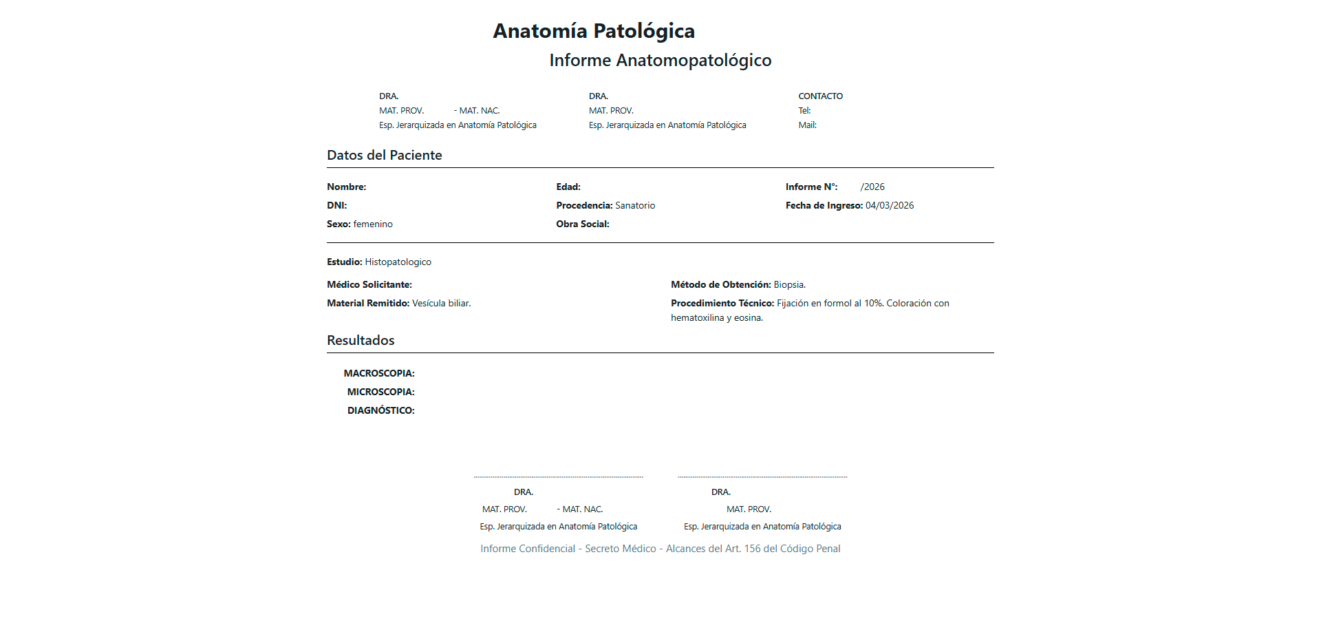 Imagen del proyecto Anatomía Patológica Barrio Strada