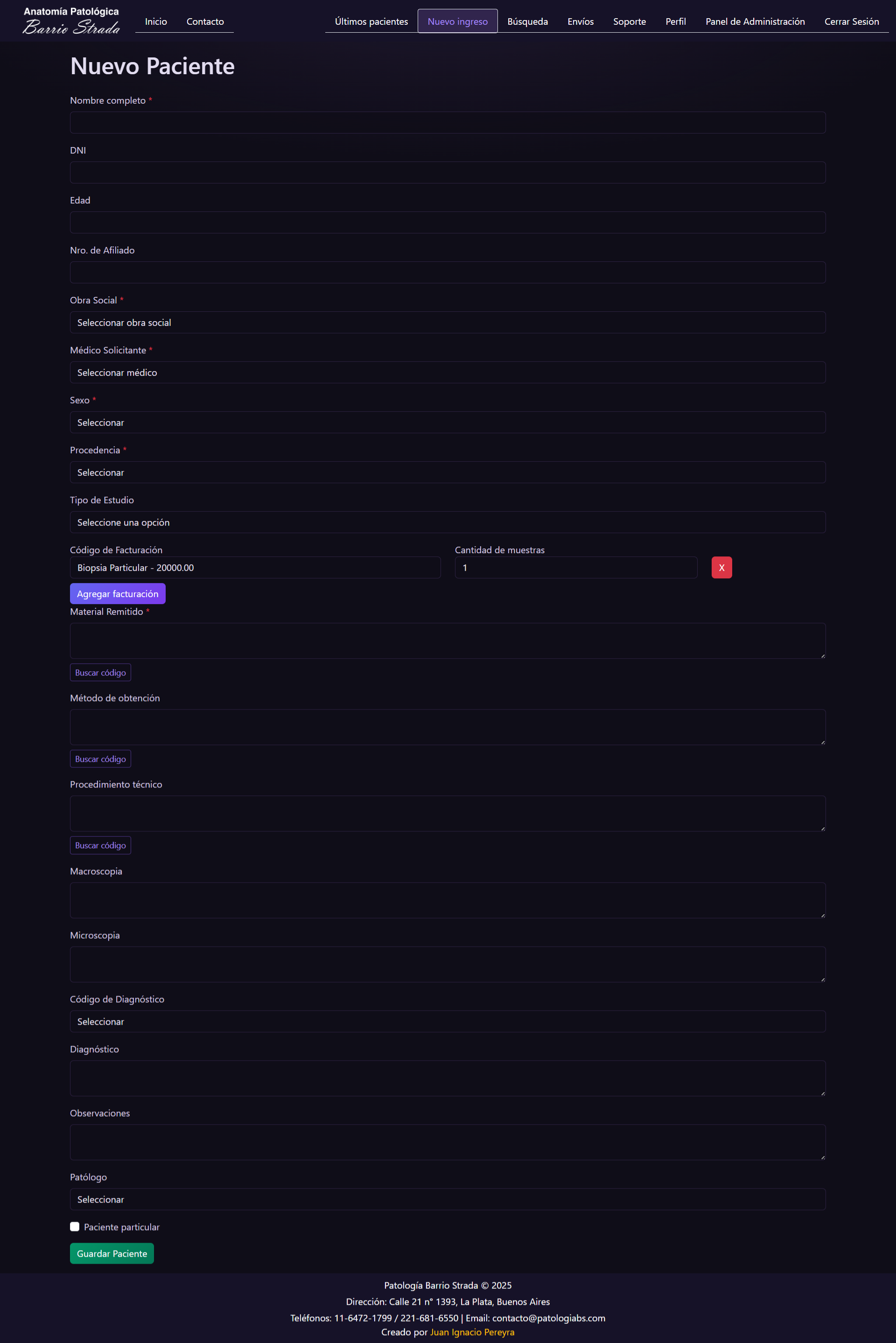 Imagen del proyecto Anatomía Patológica Barrio Strada