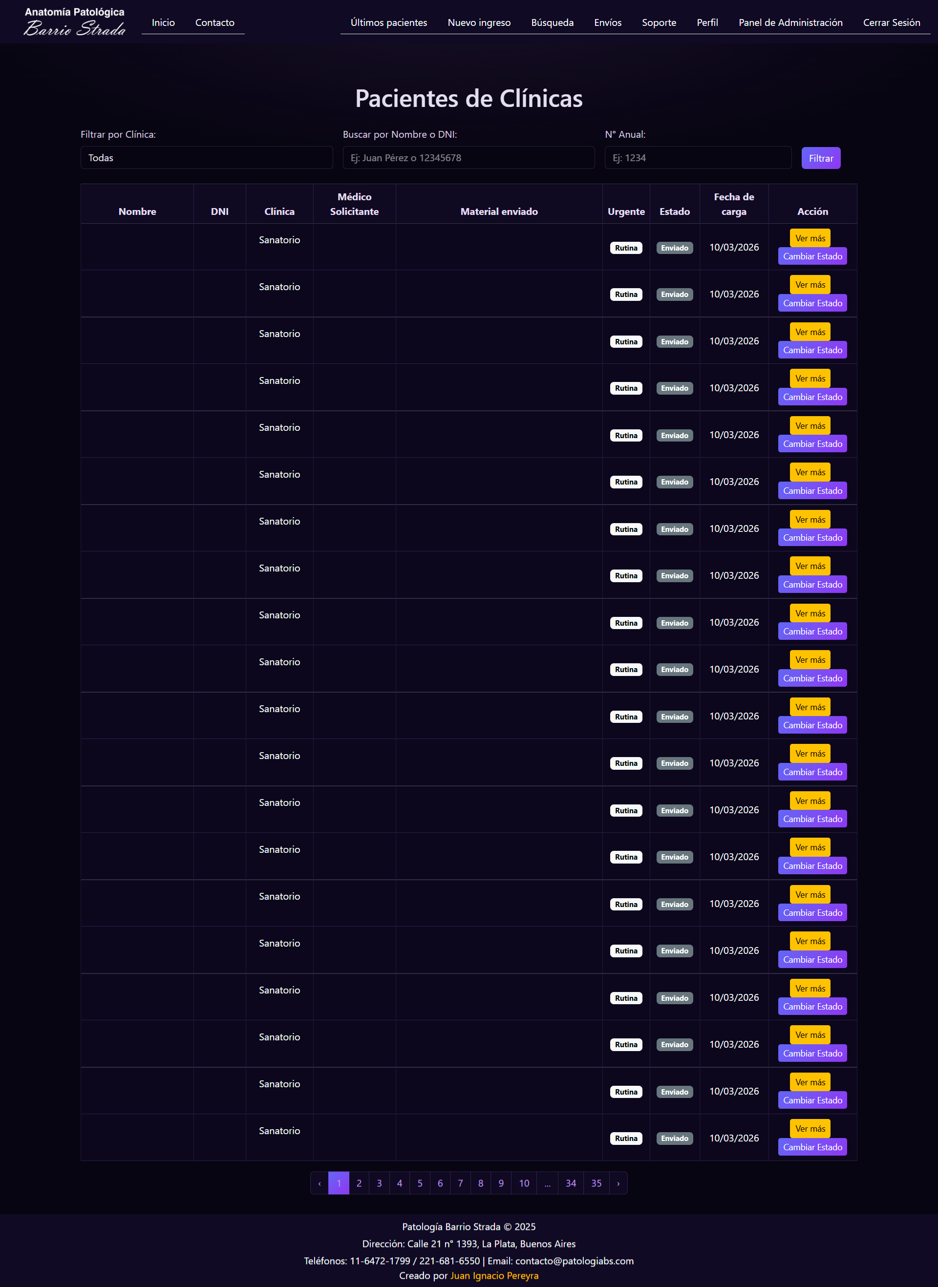 Imagen del proyecto Anatomía Patológica Barrio Strada