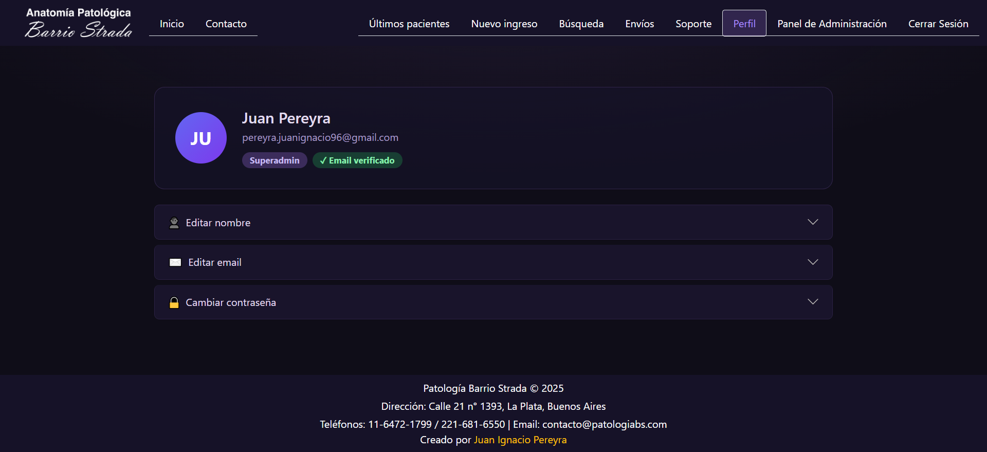 Imagen del proyecto Anatomía Patológica Barrio Strada