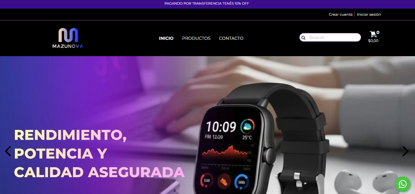 Tienda Online Mazunova